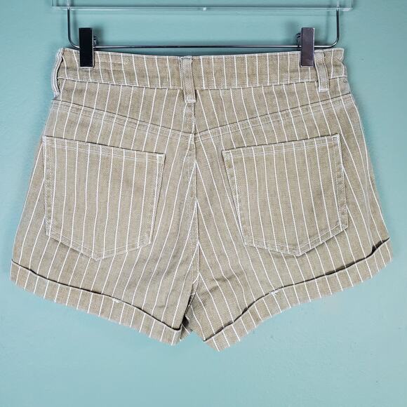 Pacsun Mom Striped Cuffed Short Size 26 - Picture 2 of 6